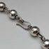 Vintage sterling silver large bead necklace 111g